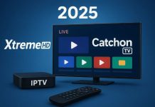 IPTV Subscriptions 2025: How XtremeHD and Catchon TV Are Powering the Next Streaming Revolution IPTV-streaming-setup-with-screen