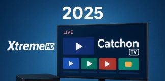 IPTV Subscriptions 2025: How XtremeHD and Catchon TV Are Powering the Next Streaming Revolution IPTV-streaming-setup-with-screen