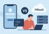 Custom vs MBaaS: What’s the Right Backend for Your Mobile App? Illustration-comparing-custom-and-MBaaS-backends.”