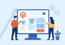 How Magento Empowers Modern E-Commerce Growth Through Scalable Tools and Seamless Checkout Experiences People shopping online using Magento
