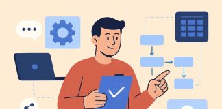 How To Choose The Best Software For Startups And Build A Strong System That Works Startup-workflow-software-illustration-concept