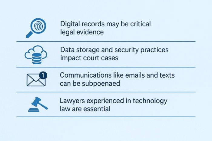 Digital workplace litigation infographic