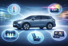 A Car as a Software Platform: Five Unexpected Digital Systems Powering Modern Crossovers Futuristic SUV with digital interfaces