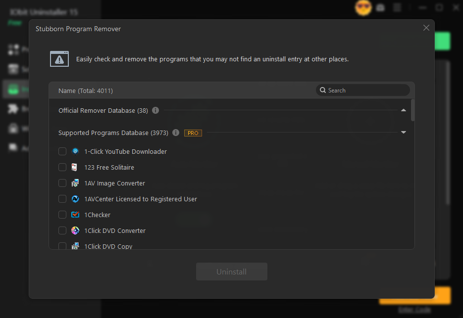IObit Uninstaller 15