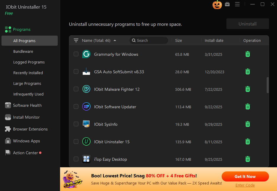 IObit Uninstaller 15