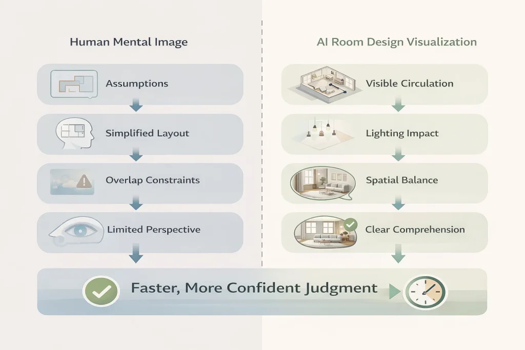 AI vs human mental imagery in design