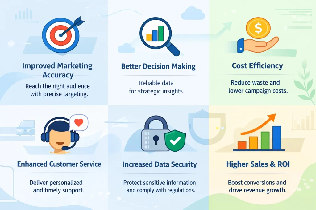 Benefits of a clean database