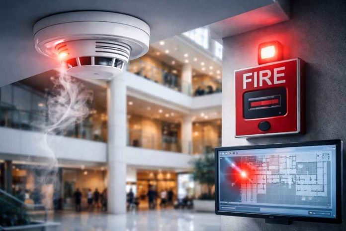 Fire-detection-system-in-modern-building Fire detection system in modern building