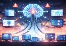 Why Relying on a Single AI Model Is Becoming a Risk for Modern Teams Futuristic AI brain in control room