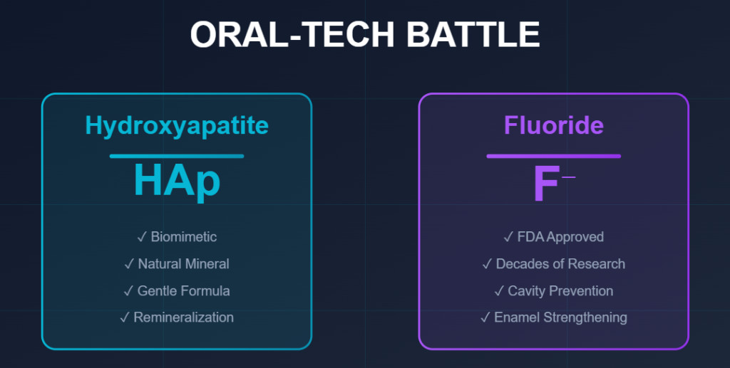 Hydroxyapatite Toothpaste vs Fluoride Toothpaste