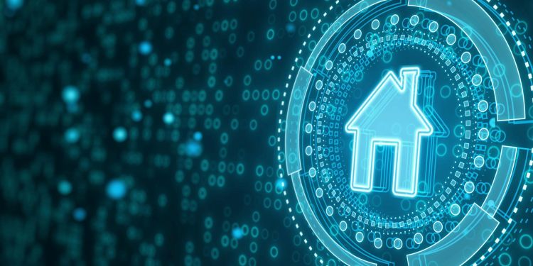 digital house icon representing digital mortgage application process