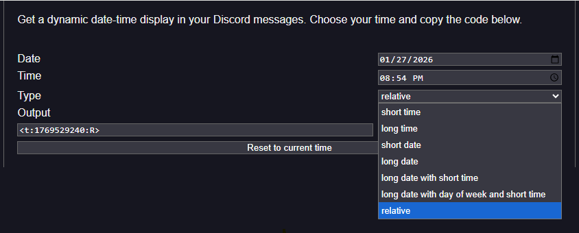 discord timestamp