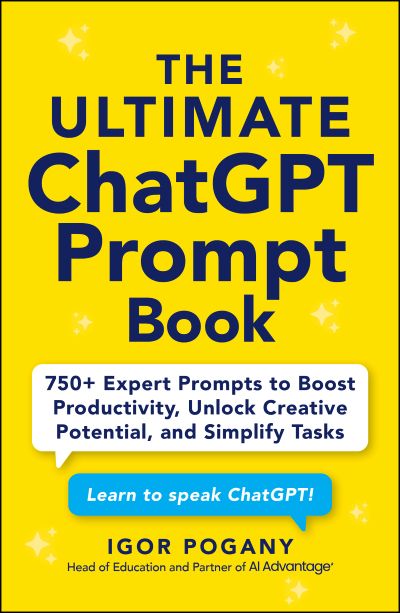 the official The Ultimate ChatGPT Prompt Book cover