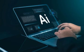 4 Performance Optimization Techniques for Customized WordPress Sites man using AI on his laptop for WordPress sites
