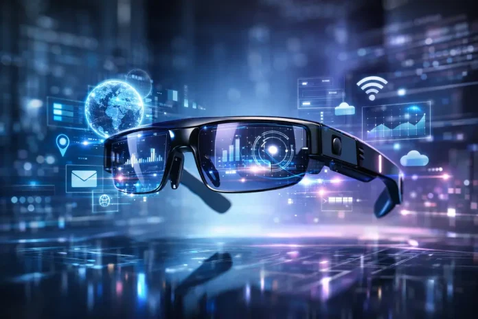 AR smart glasses with holographic display