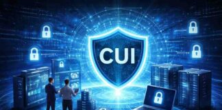 Engineering a CUI Enclave for NIST SP 800-171 Compliance Cybersecurity shield and engineers in action