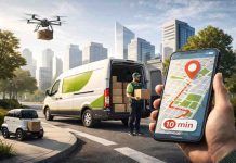 The Future of Last Mile Delivery: Cutting-Edge Tech Solutions Urban delivery technologies at dusk