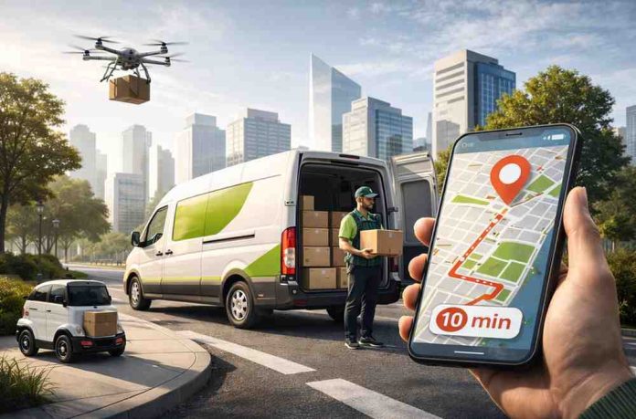 Urban-delivery-technologies-at-dusk Urban delivery technologies at dusk