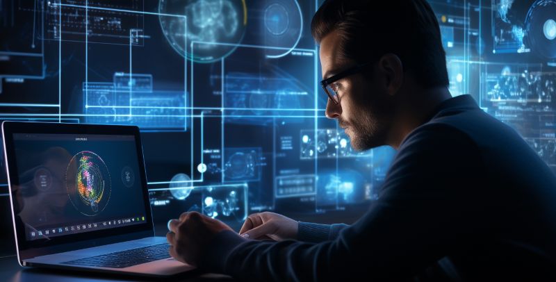 man on laptop Exploring the Example of Ideal Customer Profiles