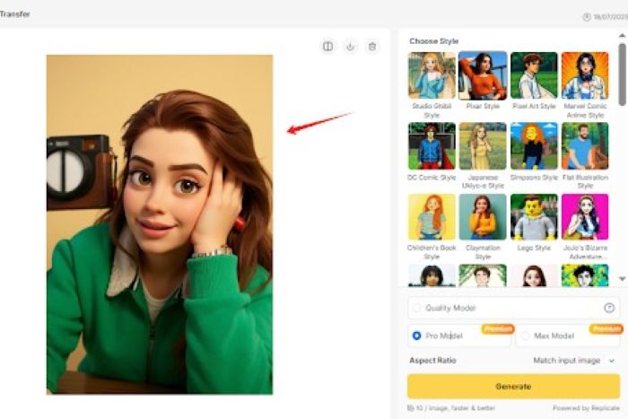 Pixar-styled characters