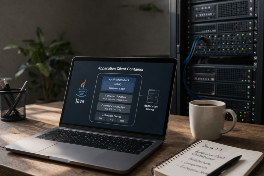Application Client Container in Java