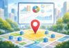 Winning the ZIP Code: How Smart Agents Use Data and Automation to Dominate Their Local Market City map with digital analytics display