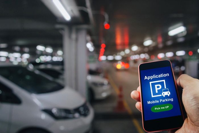 Commercial valet parking software