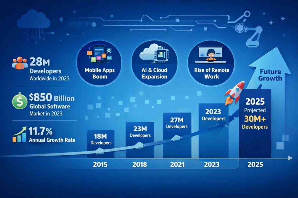 Software development growth