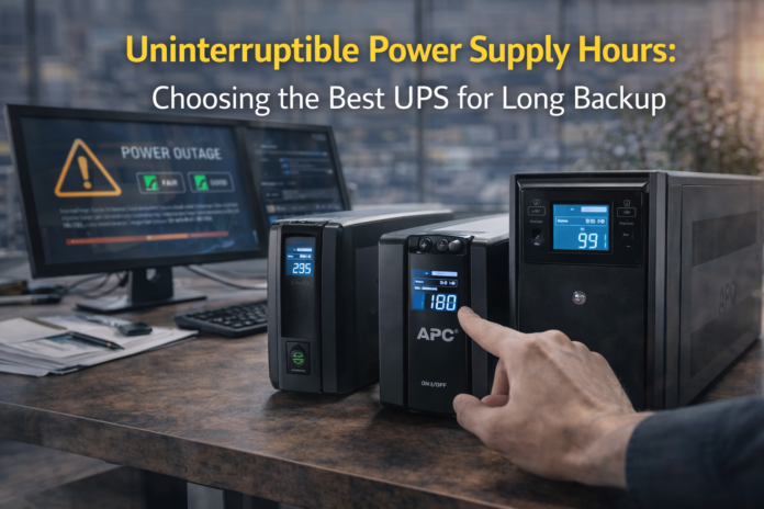 Uninterruptible Power Supply Hours Uninterruptible Power Supply Hours