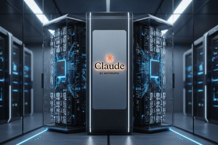 claude-ai-computer an AI supercomputer representing Claude AI Surges past ChatGPT