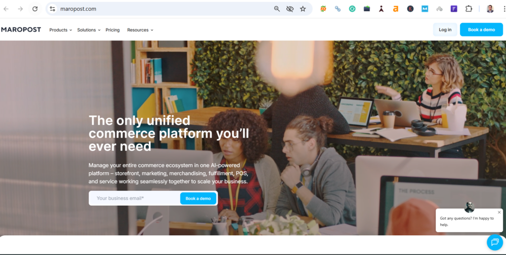 Maropost app for store