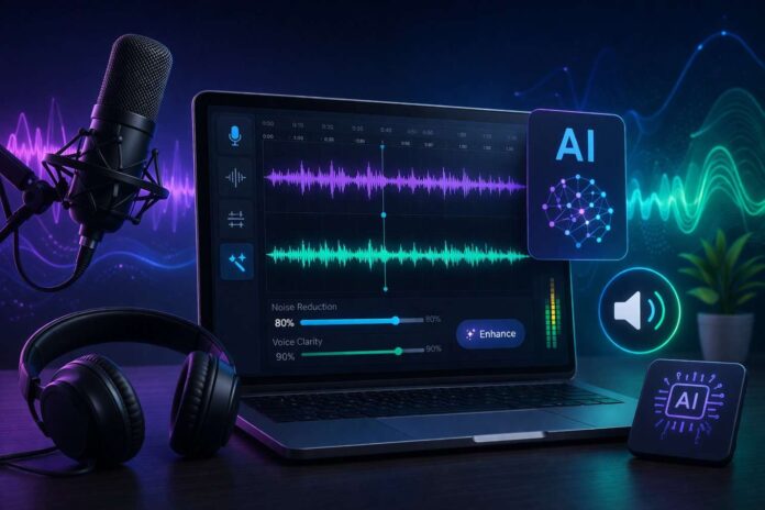 Futuristic-audio-editing-workspace-concept