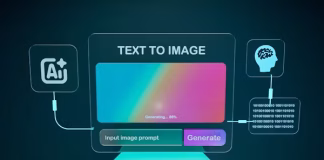 Building Intelligent Visual Systems with Multimodal AI in Modern Software Development a colorful screen with a text to iamge