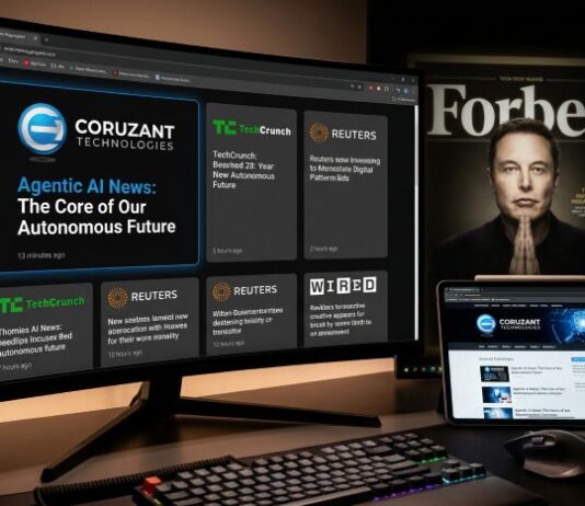 Top 10 News Sites for Agentic AI News in 2026 computer featuring digital and agentic AI news sites