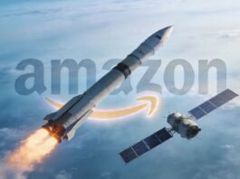 Amazon Globalstar Acquisition for $11 Billion to Expand Satellite Internet image of a satellite and rocket representing the Amazon Globalstar acquisition