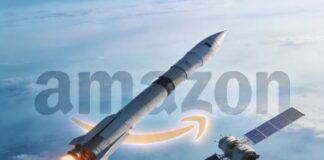 Amazon Globalstar Acquisition for $11 Billion to Expand Satellite Internet image of a satellite and rocket representing the Amazon Globalstar acquisition