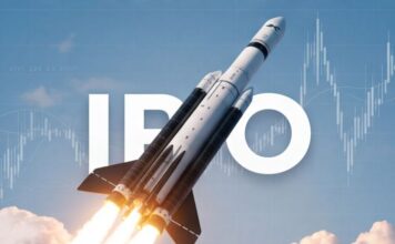 SpaceX IPO Filing Hints at Blockbuster $1 Trillion Valuation image of a SpaceX rocket liftoff representing the SpaceX IPO 2026