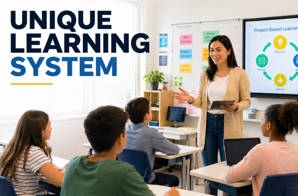 unique learning system provides a structured, evidence-based path for students