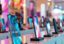 How Cell Phone Shops Prevent Wrong Pickups at the Counter cell phones in smart phone store helping to prevent wrong pickups