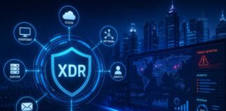 How XDR Will Change Cyber Risk Management in 2026 Futuristic-cyber-defense-command-center