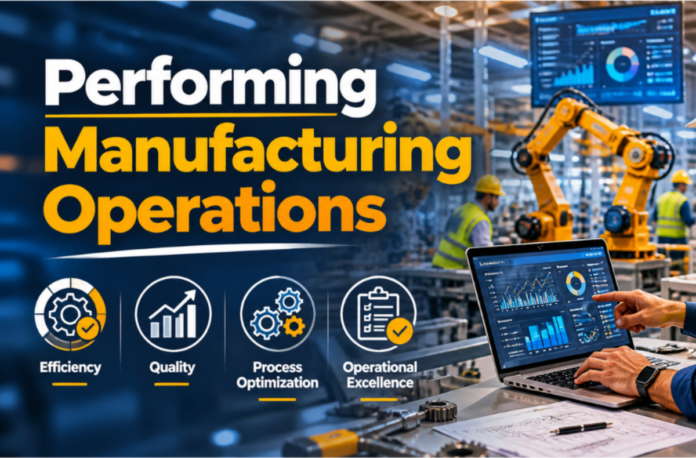 Performing manufacturing operations Performing manufacturing operations