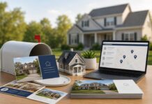 10 Best Direct Mail Platforms for Realtors Real-estate-marketing-desk-setup