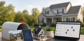 10 Best Direct Mail Platforms for Realtors Real-estate-marketing-desk-setup