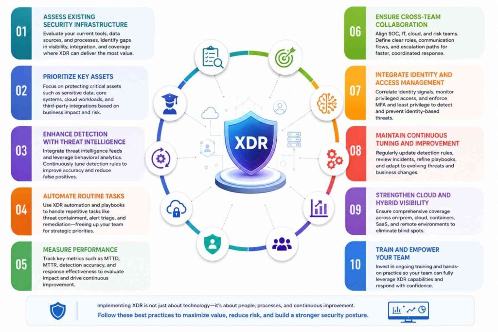 XDR best practices infographic