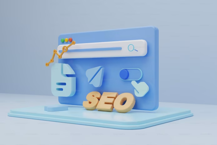 a 3d image of website page