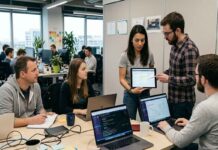 Agile Software Development: Benefits, Challenges, and Best Practices a group of people using laptop