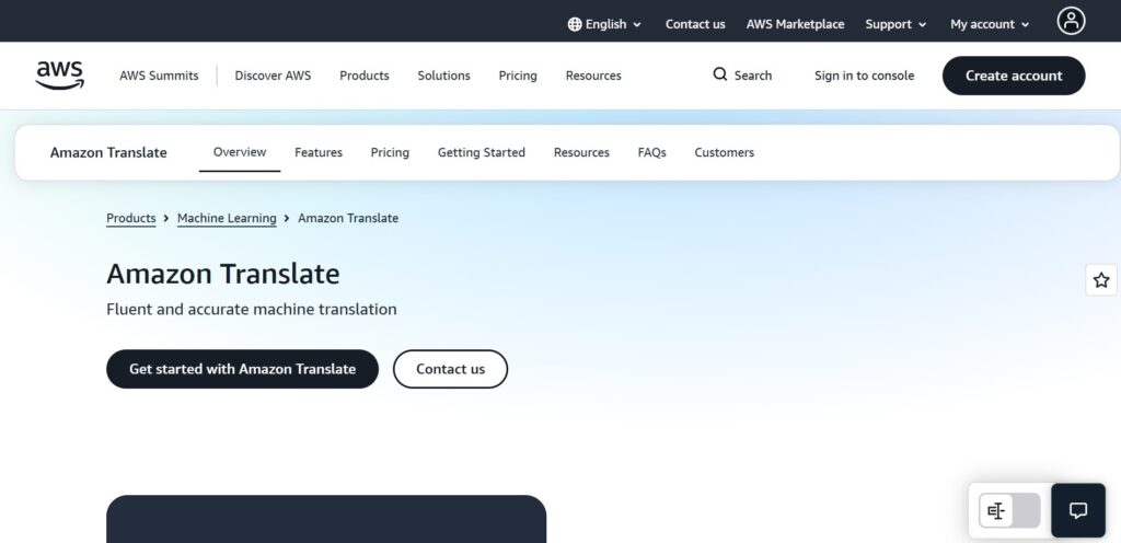 Amazon Translate