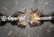 OpenAI Unchains from Microsoft: The AI Era Evolves a chain breaking in the AI Era of the Microsoft and OpenAI partnership
