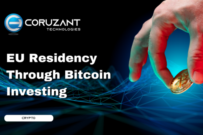 EU Residency Investing Bitcoin image explaining how to acquire eu residency