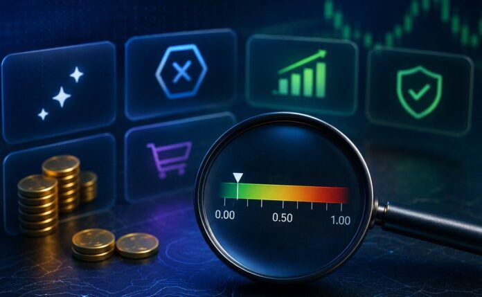 Finance analytics with magnifier